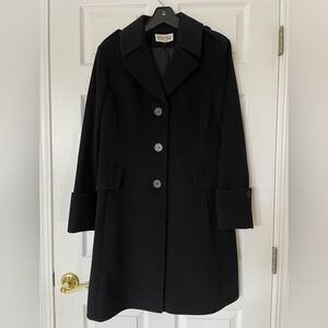 🖤 Michael Kors Black Wool-Blend Coat | Timeless + Tailored 🖤